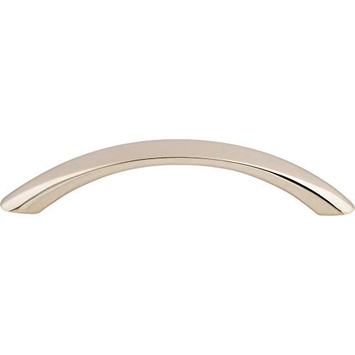 Top Knobs M1330 Asbury Collection 3-3/4" Bow Pull, Polished Nickel