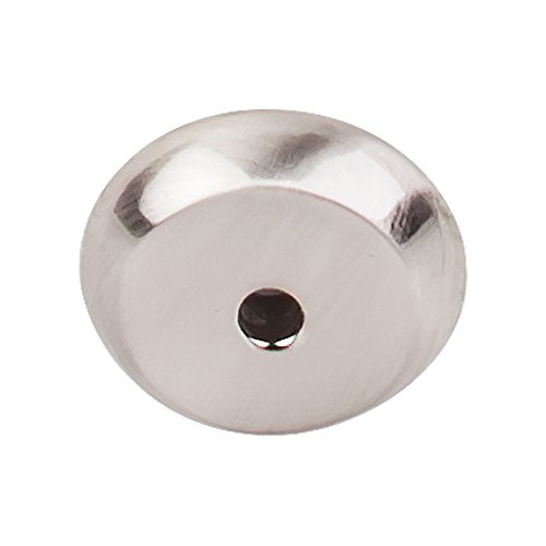 Aspen II Round Backplate Finish: Brushed Satin Nickel, Size: 0.88" H x 0.88" W x 0.19" D