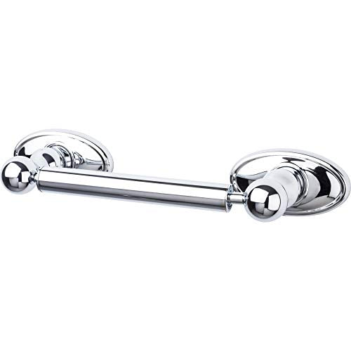 Top Knobs ED3PCC Edwardian Collection Edwardian Bath Tissue Holder w/ Oval Back Plate, Polished Chrome