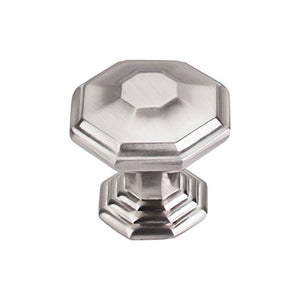 Top Knobs TK348BSN Chareau Collection 1-1/2" Chalet Knob, Brushed Satin Nickel