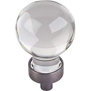 Jeffrey Alexander G130BNBDL Harlow Collection Knob, Brushed Pewter