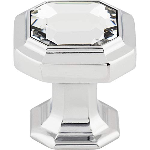 Crystal Emerald Cabinet Knob - 1 1/8" Square