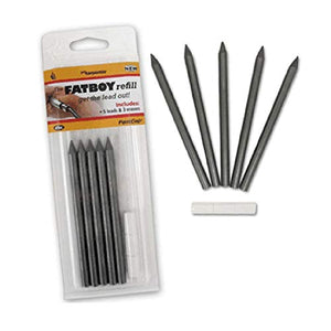 Fastcap Fatboy Pencil Refill, Icludes Refill Only 5 Black Lds & 3 Erasers