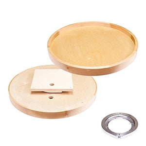 Round Wooden Lazy Susan w Hole (Small)