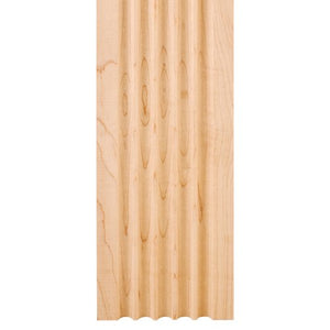 Home D?cor FLT3HMP Fluted Moulding - Hard Maple