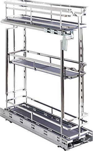 Hardware Resources Storage with Style (TM) 5" Wire Base Pullout Polished Chrome Finish