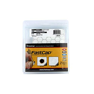 FastCap White Plastic Self Adhesive Screw Cap Covers (Box of 1060)