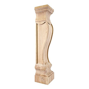 Home Decor FCORV-ALD German Romanesque Wood Fireplace / Mantel Corbel - Alder