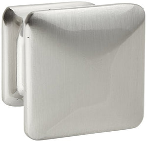 Atlas Homewares 322-BRN 1.25-Inch Alcott Square Knob from The Alcott Collection, Brushed Nickel