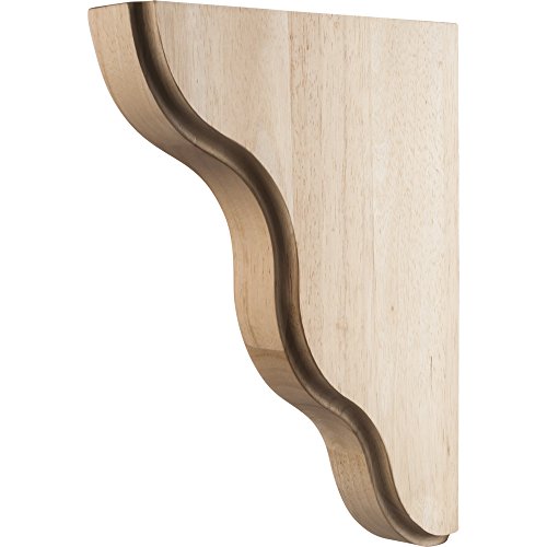 Smooth Contour Bar Bracket 1-3/4" x 8-1/2" -11" Alder - CORSM-2ALD