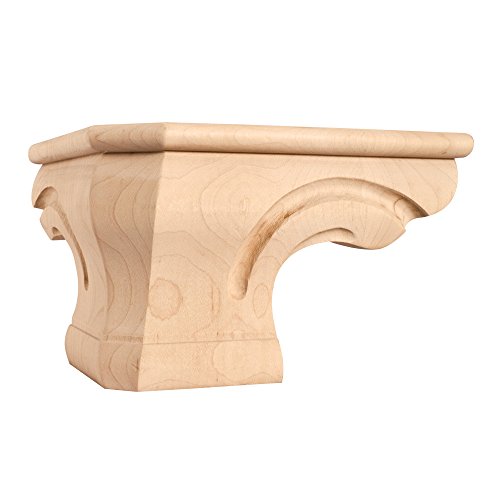 Rounded Corner Pedestal Foot (Maple)