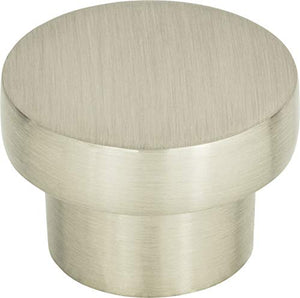 Atlas Homewares A912-BN Chunky Collection 1.375 Inch Medium Round Knob, Brushed Nickel Finish