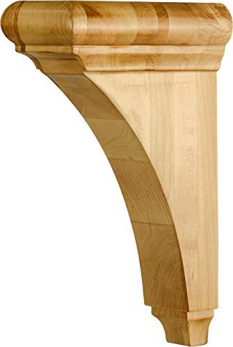 Hardware Resources COR38-ALD Corbel with Minimalist Styling, 12" H x 3" W x 6-1/2"D