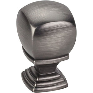 Jeffrey Alexander 188BNBDL Katharine Collection Knob, Brushed Pewter