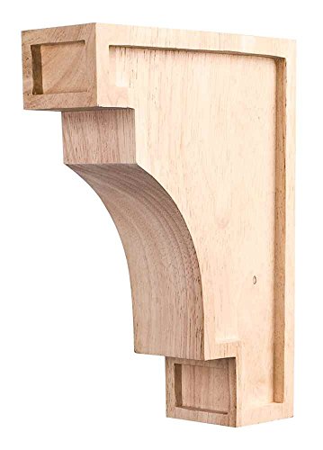 Coved Arts and Crafts Corbel (Rubberwood)