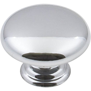 1-3/16" Diameter Mushroom Cabinet Knob. Packaged with one 8-32 x 1" and one 1-1/4" break-away screw. Finish: Brushed Pewter