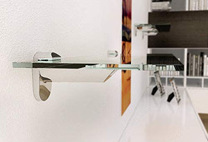 RICHELIEU HARDWARE - Kaiman Glass and Wood Wall Shelf Support -