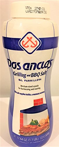Dos Anclas Sal Parrillera Grilling and BBQ Salt 17.64 Oz (1.1 LB ) Pack of 3