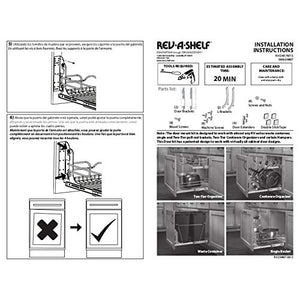 Rev-A-Shelf RV DM KIT RV Series Door Mounting Kit for RV Trash Cans, White