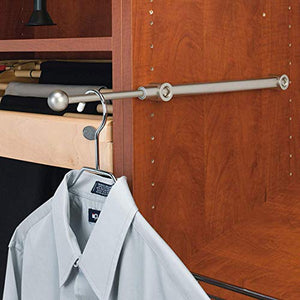 Rev A Shelf CVR-14-SN Designer Series 14" Extend Closet Valet Rod (2 Pack)