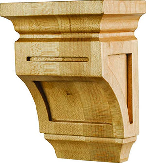 Hardware Resources CORO-4-WB Corbel with Mission Styling, 12" H x 5" W x 8" D