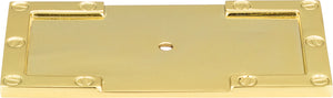 Atlas Homewares Campaign L-Bracket Backplate 3 11/16 Inch Polished Brass 378-PB