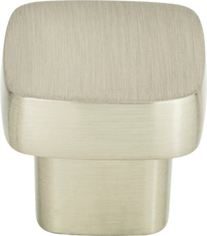Atlas Homewares Chunky Square Knob Small 1 Inch Brushed Nickel A908-BN