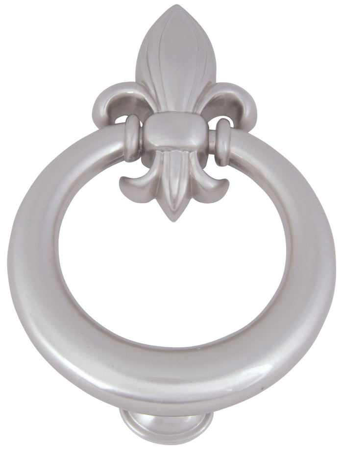 Atlas Homewares Fleur de lys Door Knocker  Brushed Nickel DK636-BRN