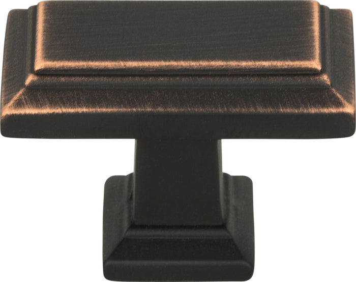 Atlas Homewares Sutton Place Rectangle Knob 1 7/16 Inch Venetian Bronze 290-VB