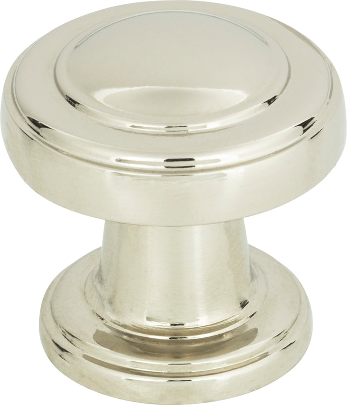 Atlas Homewares Bronte Knob 1 1/8 Inch Polished Nickel 313-PN