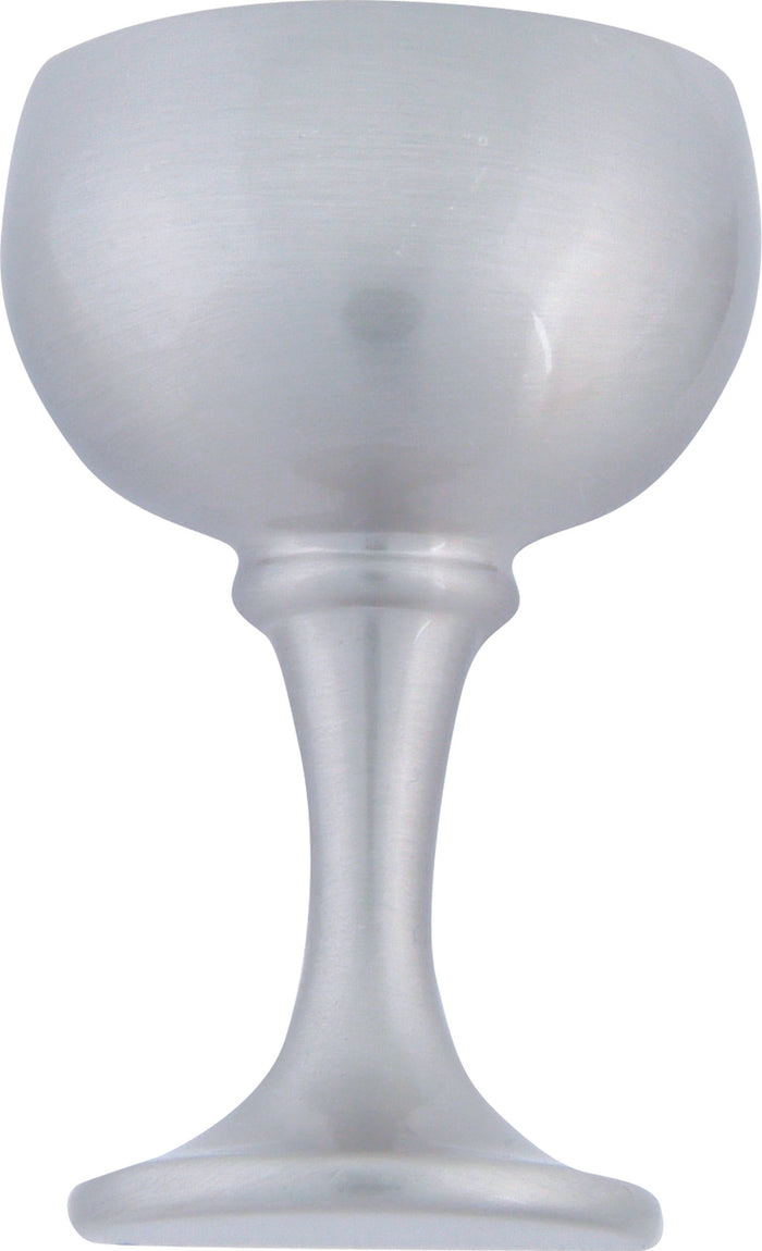 Atlas Homewares Wine Glass Knob 2 Inch Brushed Nickel 4010-BRN
