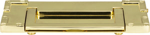 Atlas Homewares Campaign L-Bracket Drop Pull 3 Inch Polished Brass 380-PB